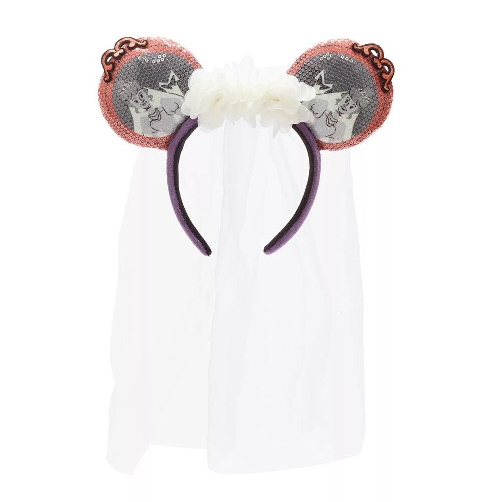 Ghost Bride Ears with Veil Headband The Haunted Mansion NWT Disney Minnie